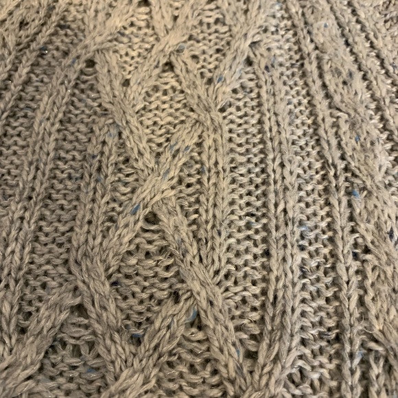 SO Knit Sweater Hoodie Oatmeal Pockets Belt Cardigan Buttons XL Duster Casual - Picture 3 of 14